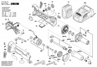Bosch 3 601 B29 100 Ggs 18V-23Lc Cordless Straight Grinder 18 V / Eu Spare Parts
